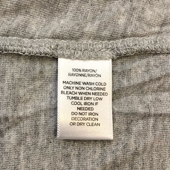 LOFT Bell Sleeve 3/4 Sleeve Gray Shirt, Size XL - Picture 6 of 6